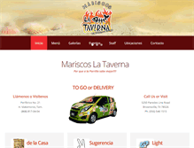 Tablet Screenshot of mariscoslataverna.com